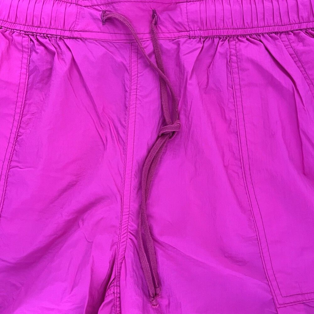 SOLD! Anthropologie Daily Practice Base Jump Parachute Pants Sz Small Hot Pink - Picture 6 of 10